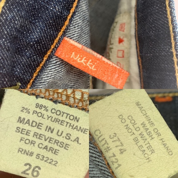 David Kahn Nikki #721 bootcut jeans 26 - Picture 5 of 5